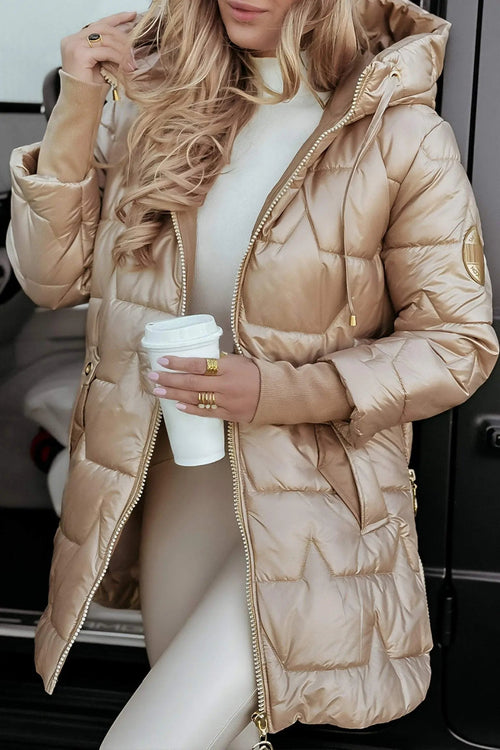 Ada | Effortless Hooded Long Puffer Coat