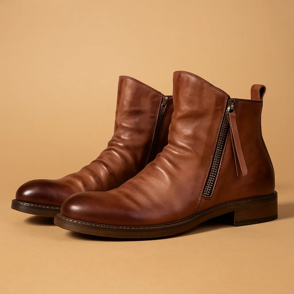 Adam | Effortless Side-Zip Ankle Chelsea Mens Boots