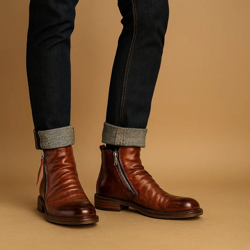 Adam | Effortless Side-Zip Ankle Chelsea Mens Boots