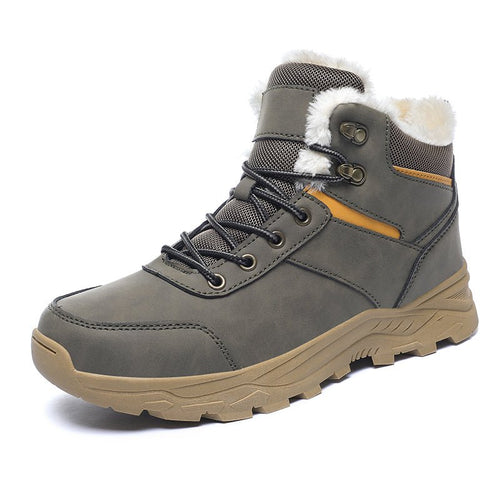 Adam | Plush-Lined Lace-Up Winter Mens Boots