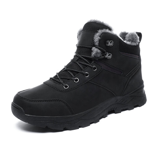 Adam | Plush-Lined Lace-Up Winter Mens Boots