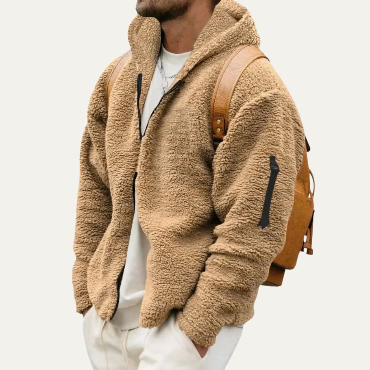Albert | Full Zip Hooded Mens Fleece Jacket
