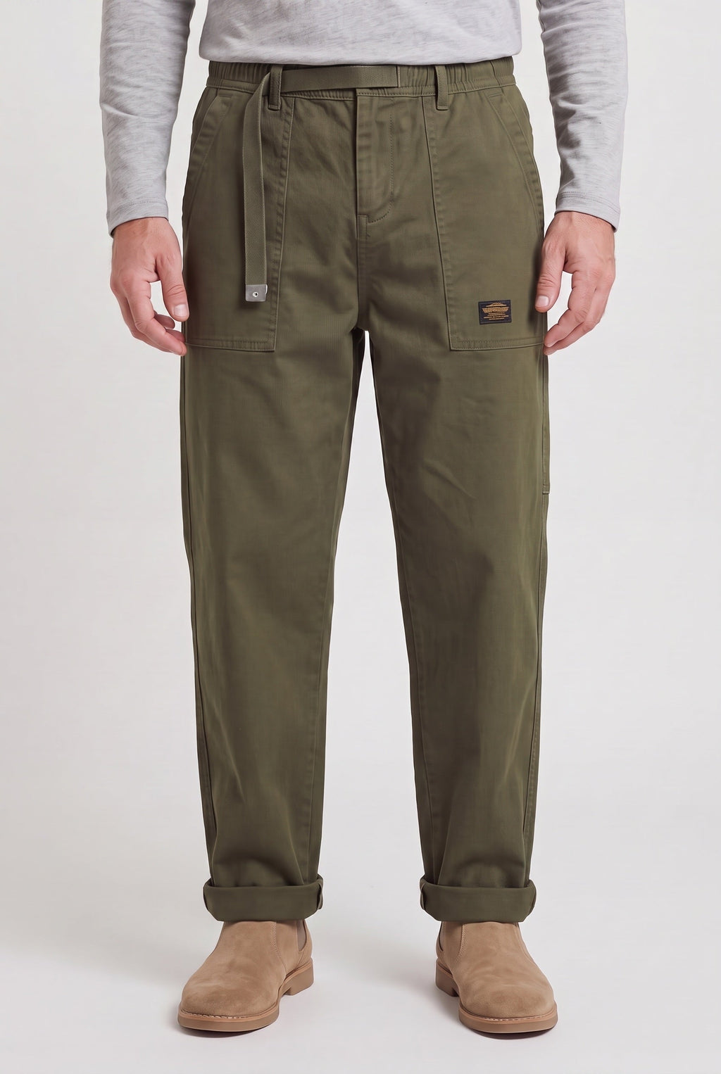 Albert | Relaxed Utility Cargo Trousers with Belt