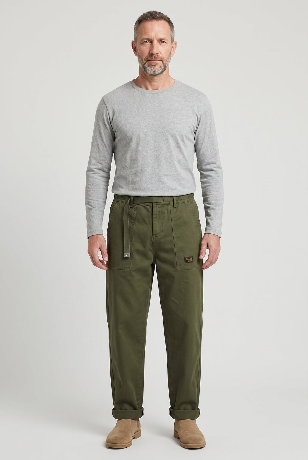 Albert | Relaxed Utility Cargo Trousers with Belt