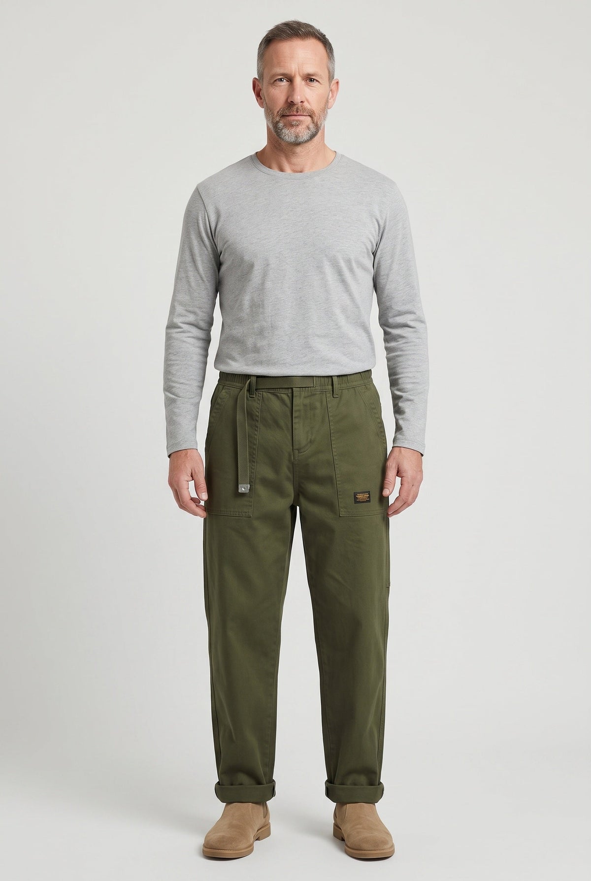 Albert | Relaxed Utility Cargo Trousers with Belt