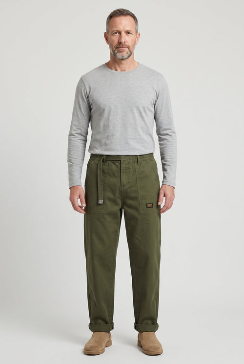 Albert | Relaxed Utility Cargo Trousers with Belt