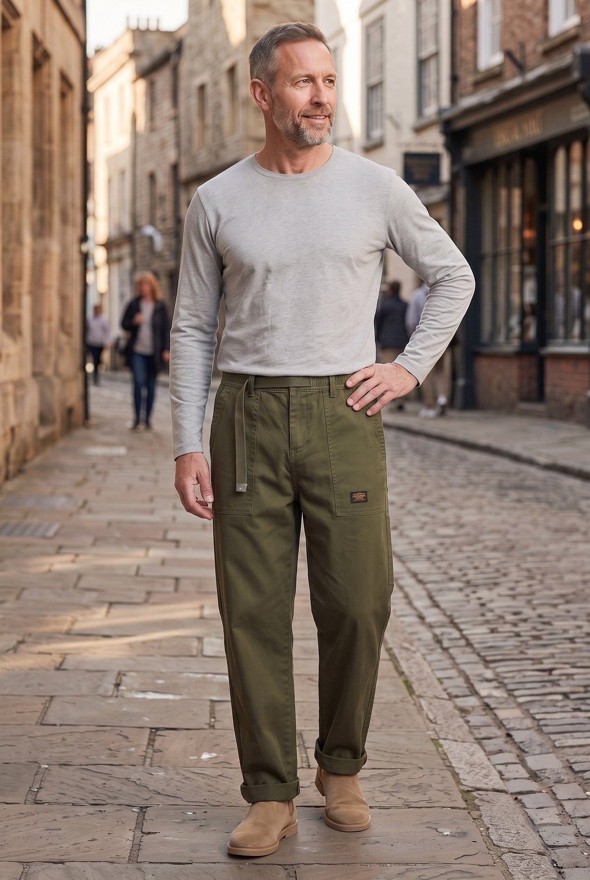 Albert | Relaxed Utility Cargo Trousers with Belt