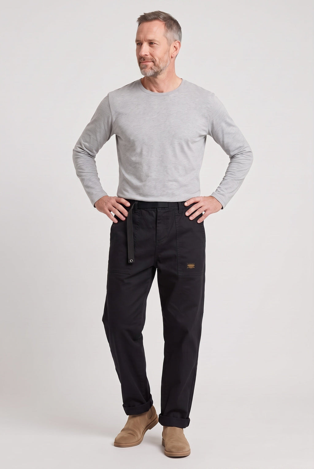 Albert | Relaxed Utility Cargo Trousers with Belt