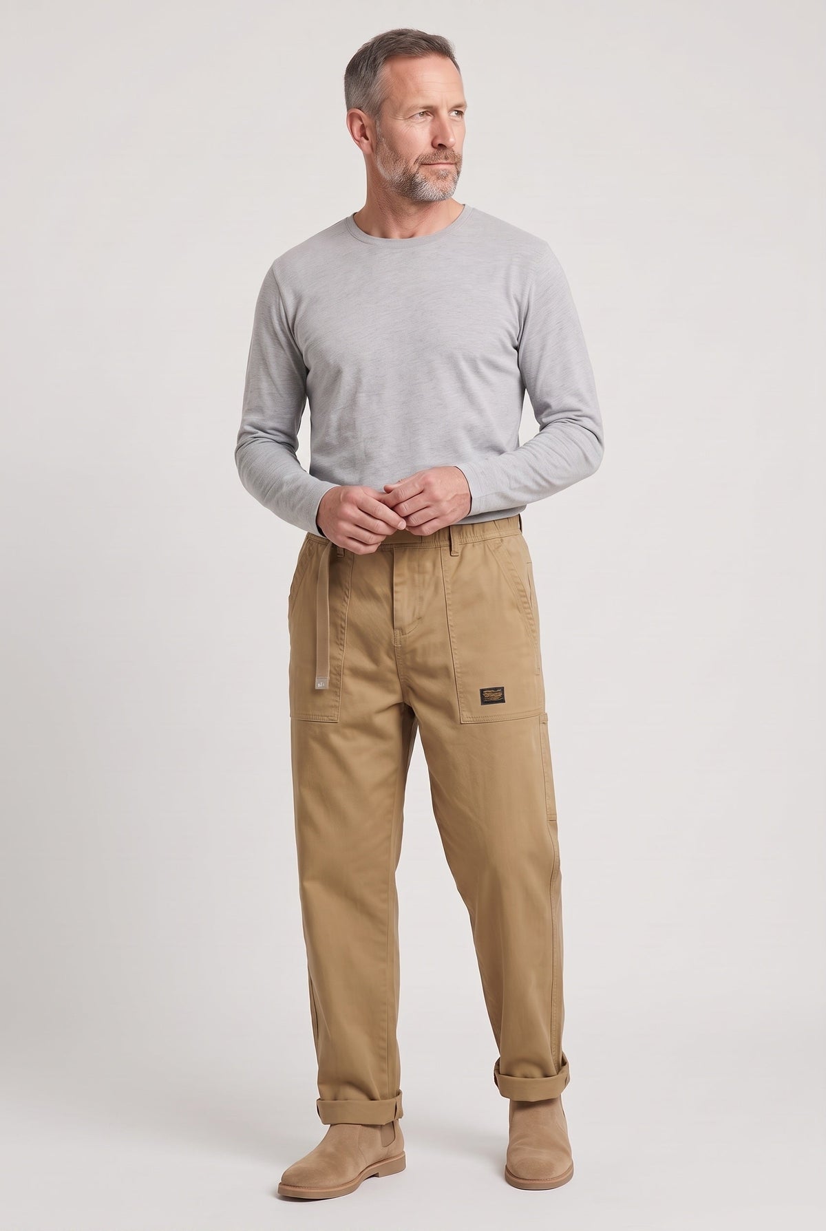 Albert | Relaxed Utility Cargo Trousers with Belt