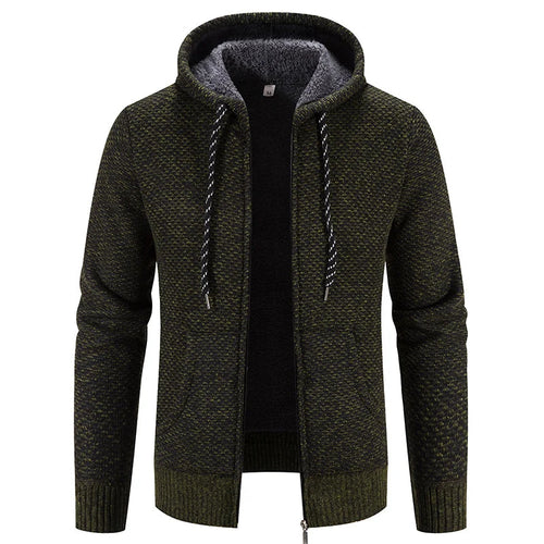 Albert | Stylish Textured Knit Zip-Up Hoodie Jacket