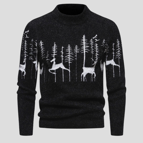 Albie | Classic Reindeer Forest Mens Xmas Jumper