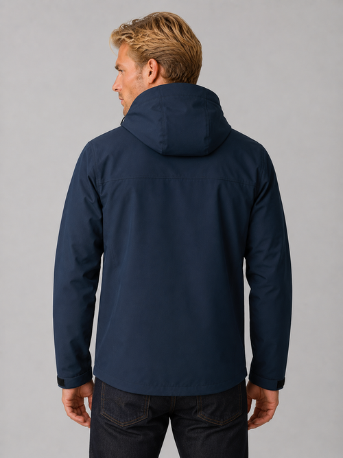 Albie | Elegant Hooded Waterproof Jacket with Zip Pockets