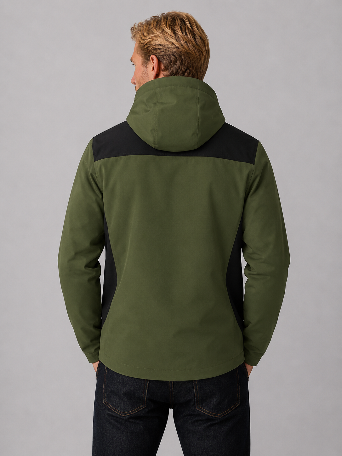 Albie | Elegant Hooded Waterproof Jacket with Zip Pockets