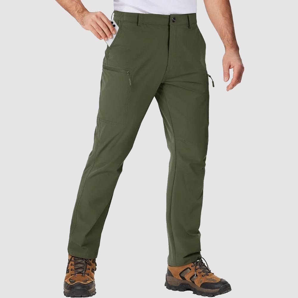 Albie | Tapered Mens Cargo Trousers with Zip Pockets