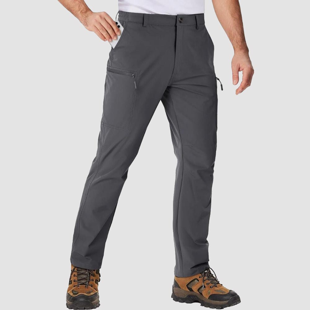 Albie | Tapered Mens Cargo Trousers with Zip Pockets