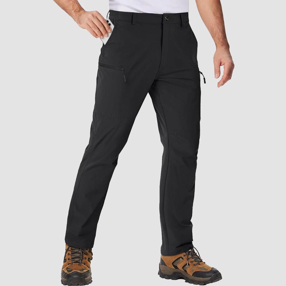 Albie | Tapered Mens Cargo Trousers with Zip Pockets