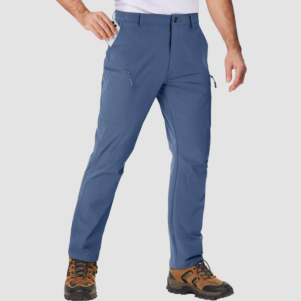 Albie | Tapered Mens Cargo Trousers with Zip Pockets