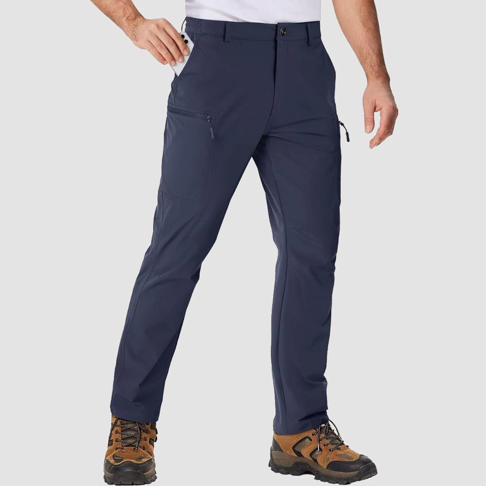 Albie | Tapered Mens Cargo Trousers with Zip Pockets
