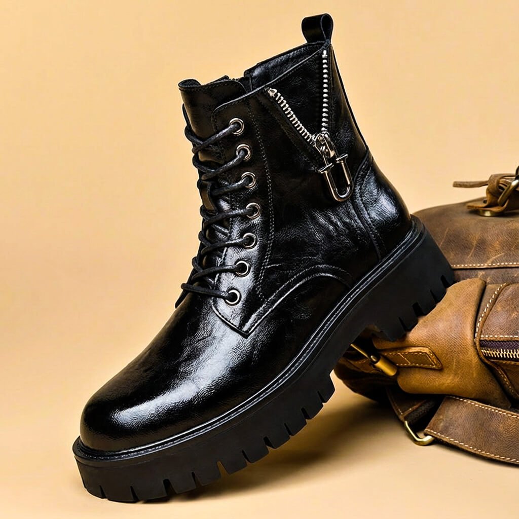 Albie | Vintage Chunky Sole Lace-Up Mens Boots