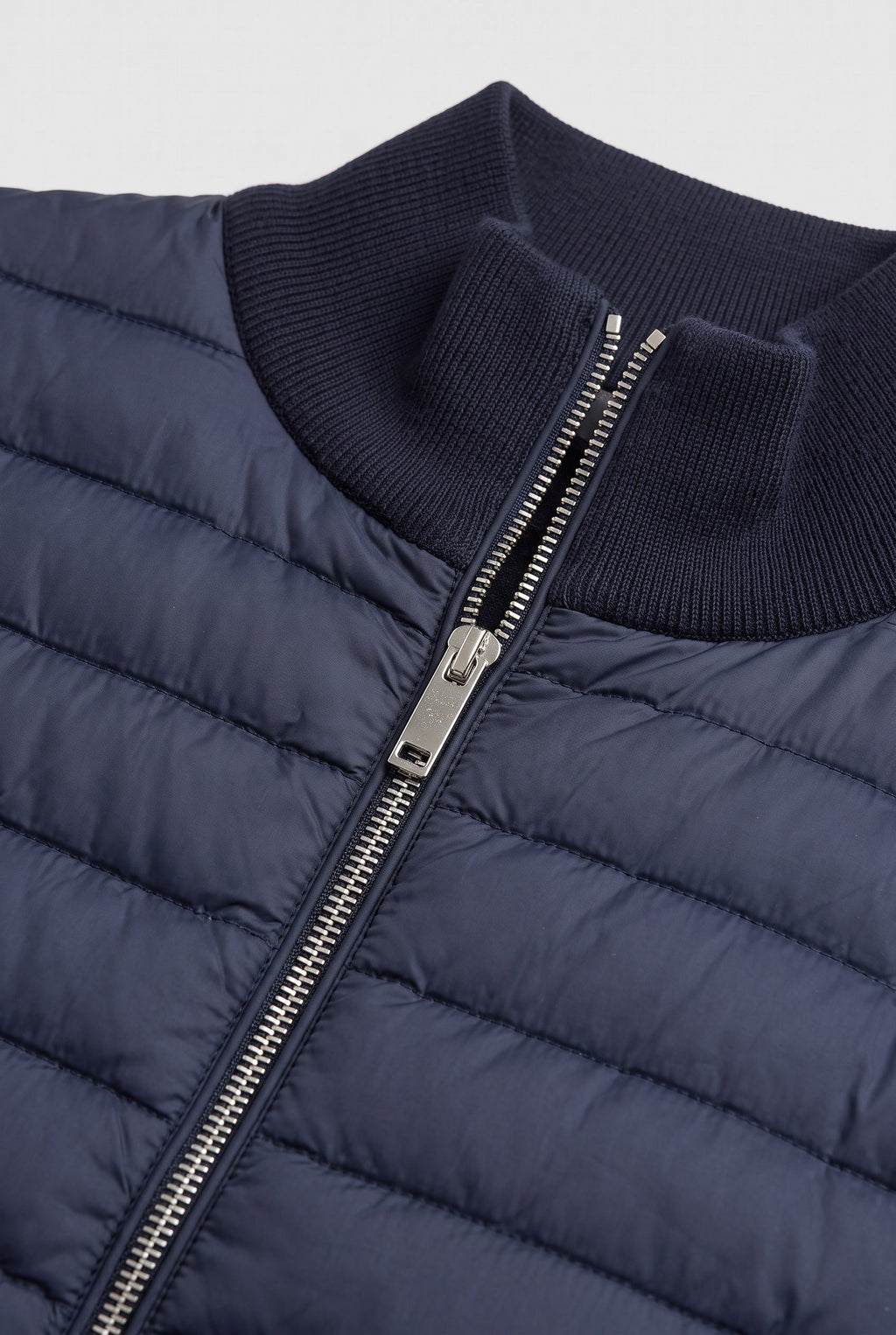 Alexander | Chic Quilted Mens Puffer Jacket with Knitted Sleeves