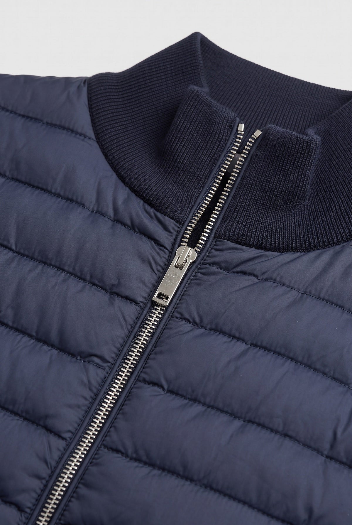 Alexander | Chic Quilted Mens Puffer Jacket with Knitted Sleeves