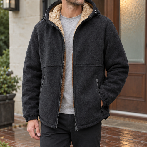 Alexander | Hooded Full Zip Mens Fleece Jacket