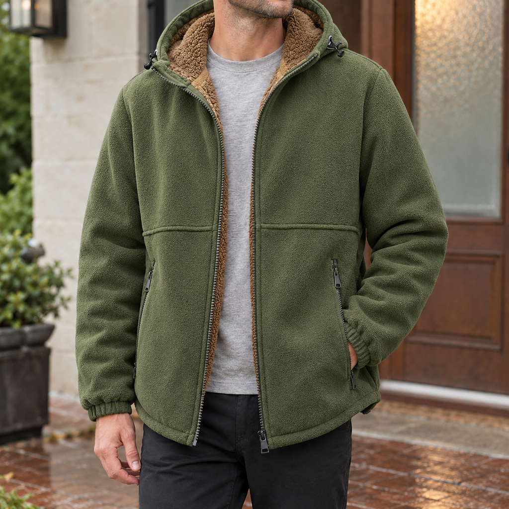 Alexander | Hooded Full Zip Mens Fleece Jacket