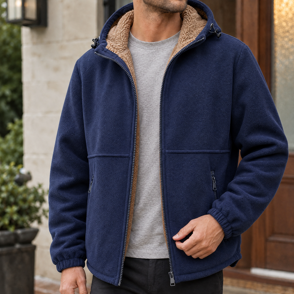 Alexander | Hooded Full Zip Mens Fleece Jacket