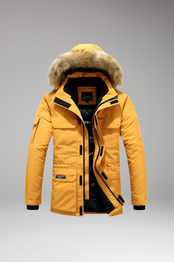 Alexander | Relaxed Faux Fur Hooded Mens Parka Jacket
