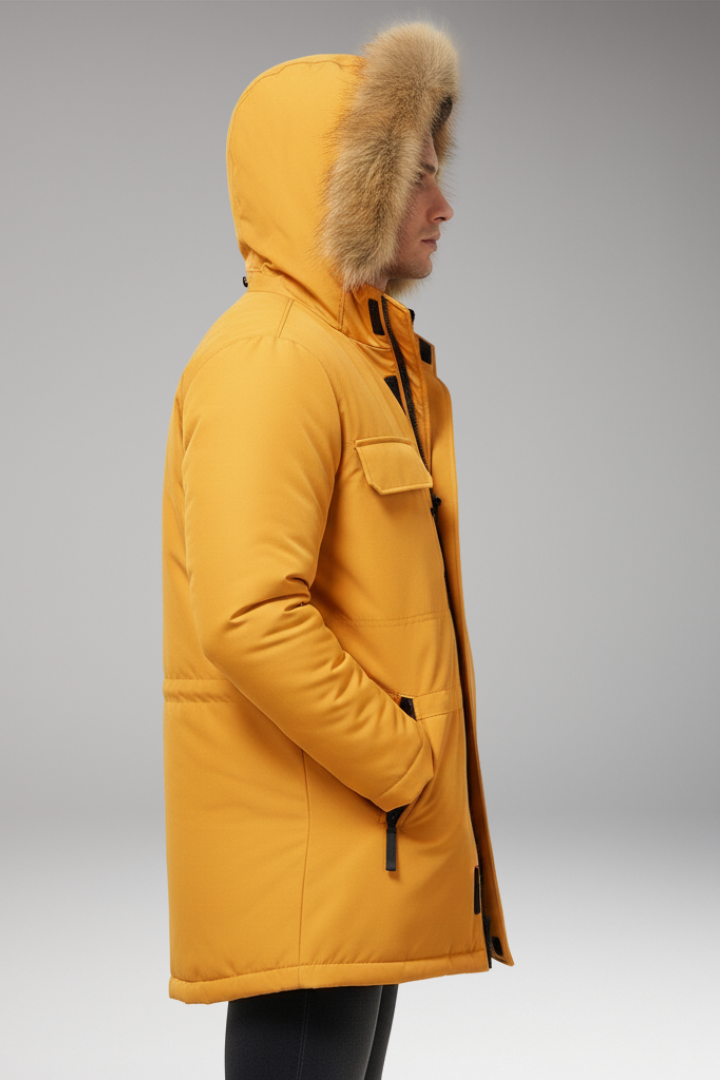 Alexander | Relaxed Faux Fur Hooded Mens Parka Jacket