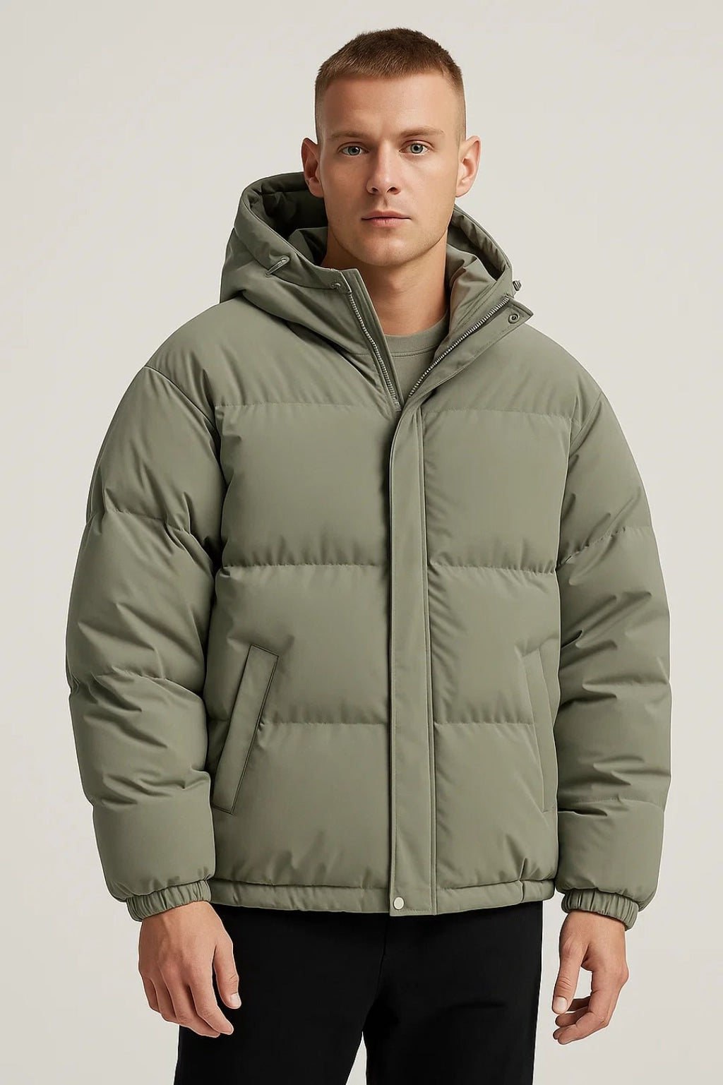 Alexander | Relaxed Hooded Puffer Jacket with Zip Front