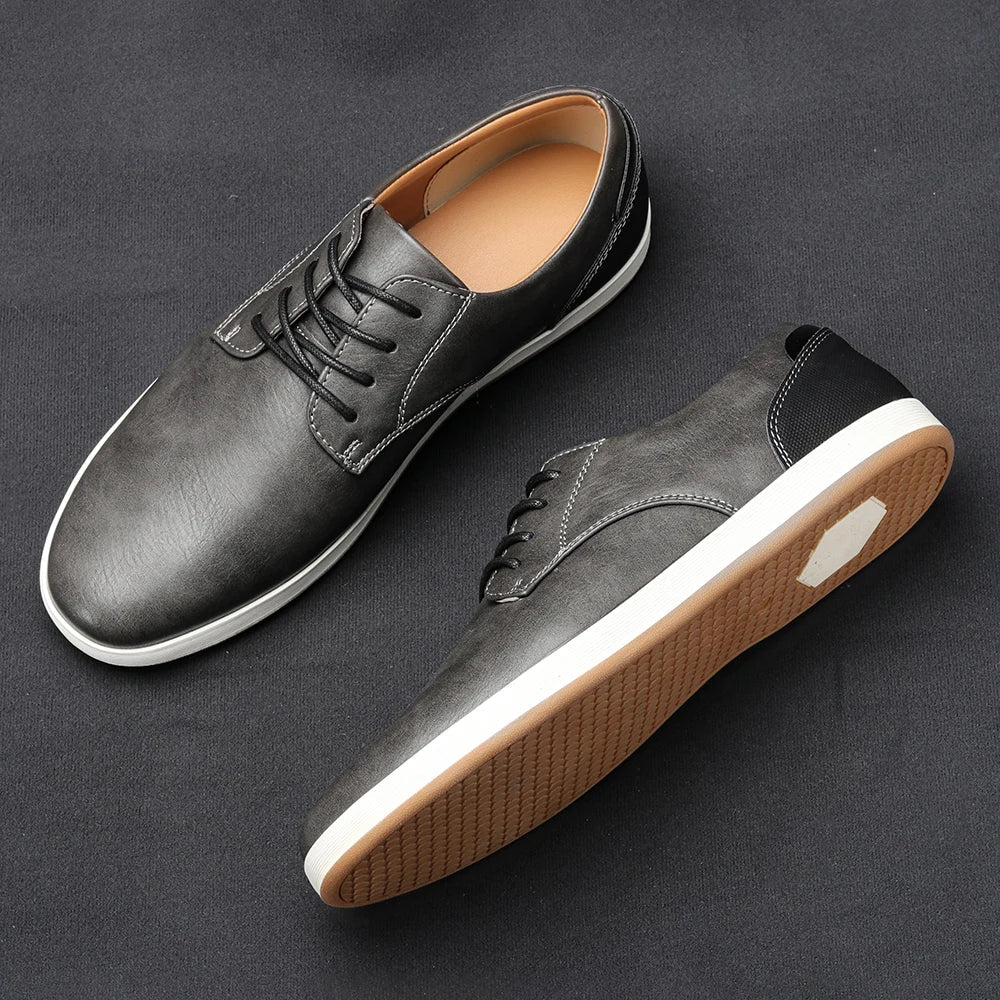 Alexander | Sophisticated Two-Tone Lace-Up Orthopedic Shoes