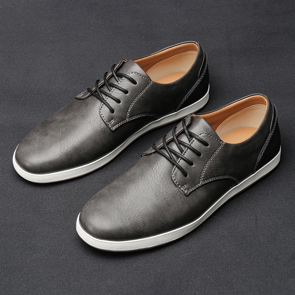 Alexander | Sophisticated Two-Tone Lace-Up Orthopedic Shoes
