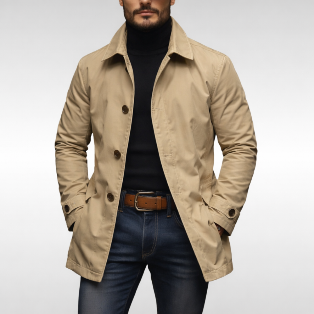 Alfie | Effortless Waterproof Jacket with Classic Collar