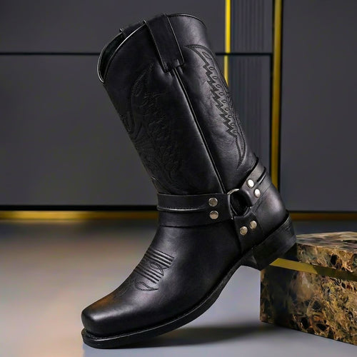 Alfred | Cosy Western Harness Mens Boots