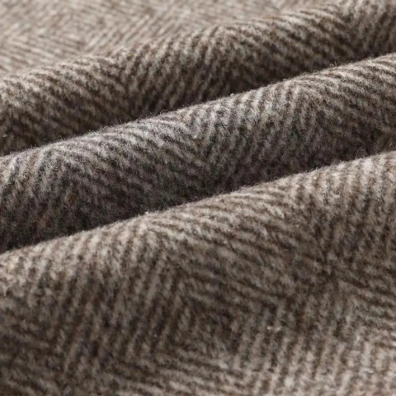 Alfred | Sophisticated Herringbone Zip Up Tweed Jacket