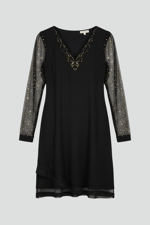 Alice | Sophisticated Sequin Sleeve Christmas Dress