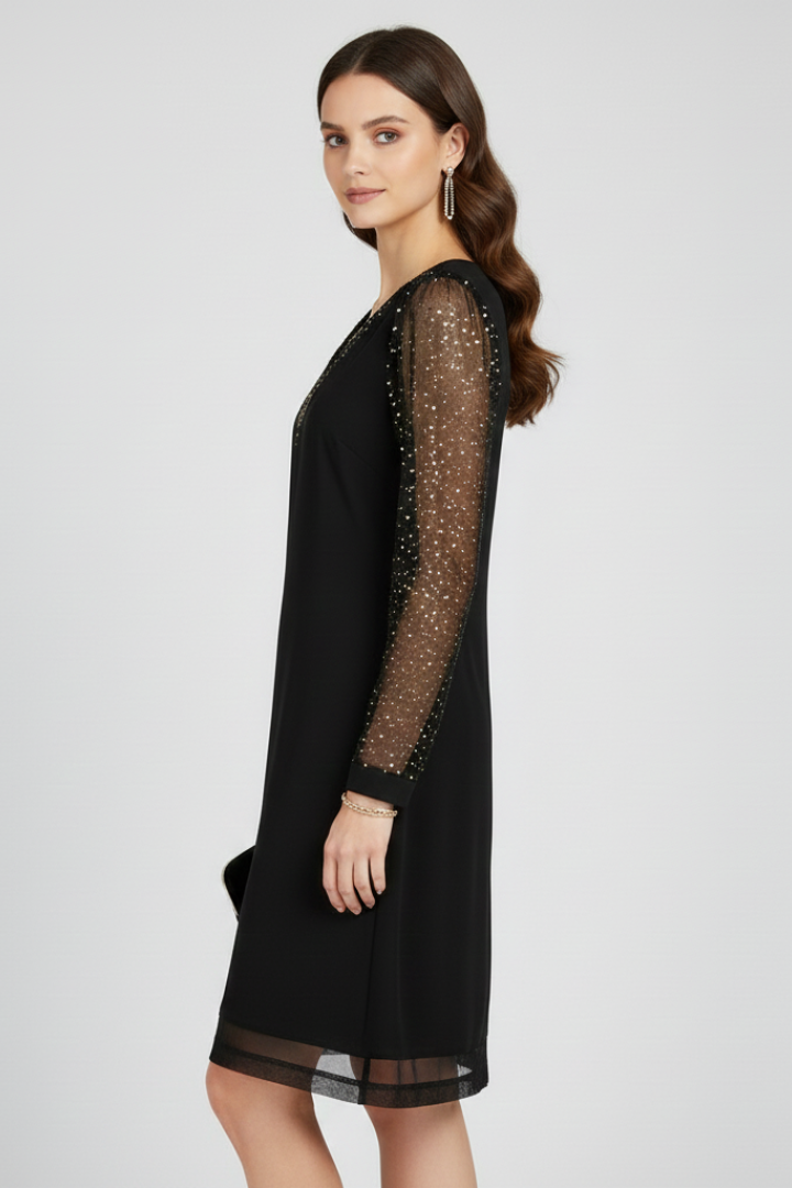 Alice | Sophisticated Sequin Sleeve Christmas Dress