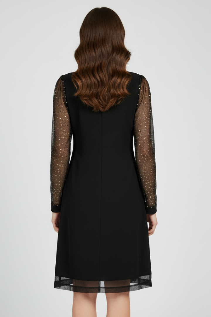 Alice | Sophisticated Sequin Sleeve Christmas Dress