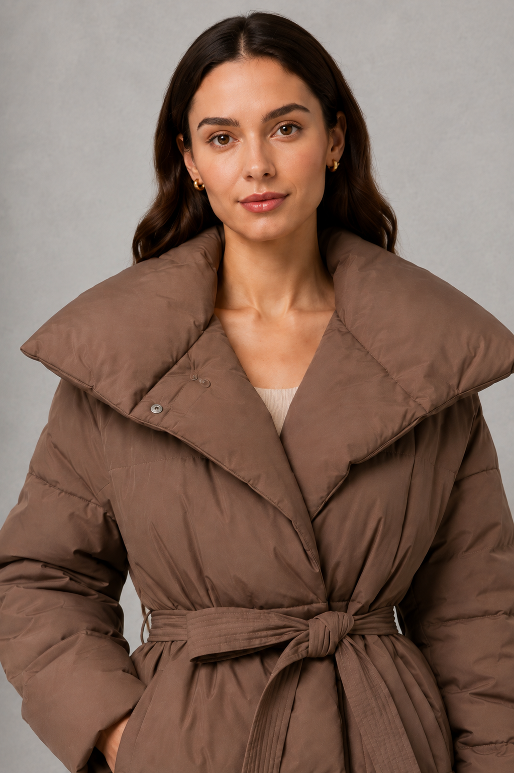 Alice | Stylish Belted Quilted Puffer Jacket Women