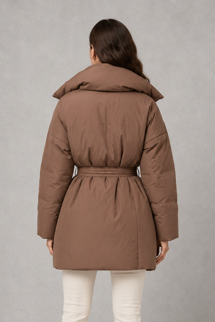 Alice | Stylish Belted Quilted Puffer Jacket Women