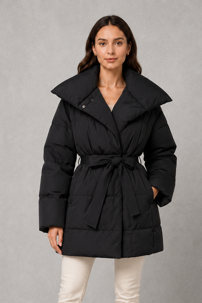 Alice | Stylish Belted Quilted Puffer Jacket Women