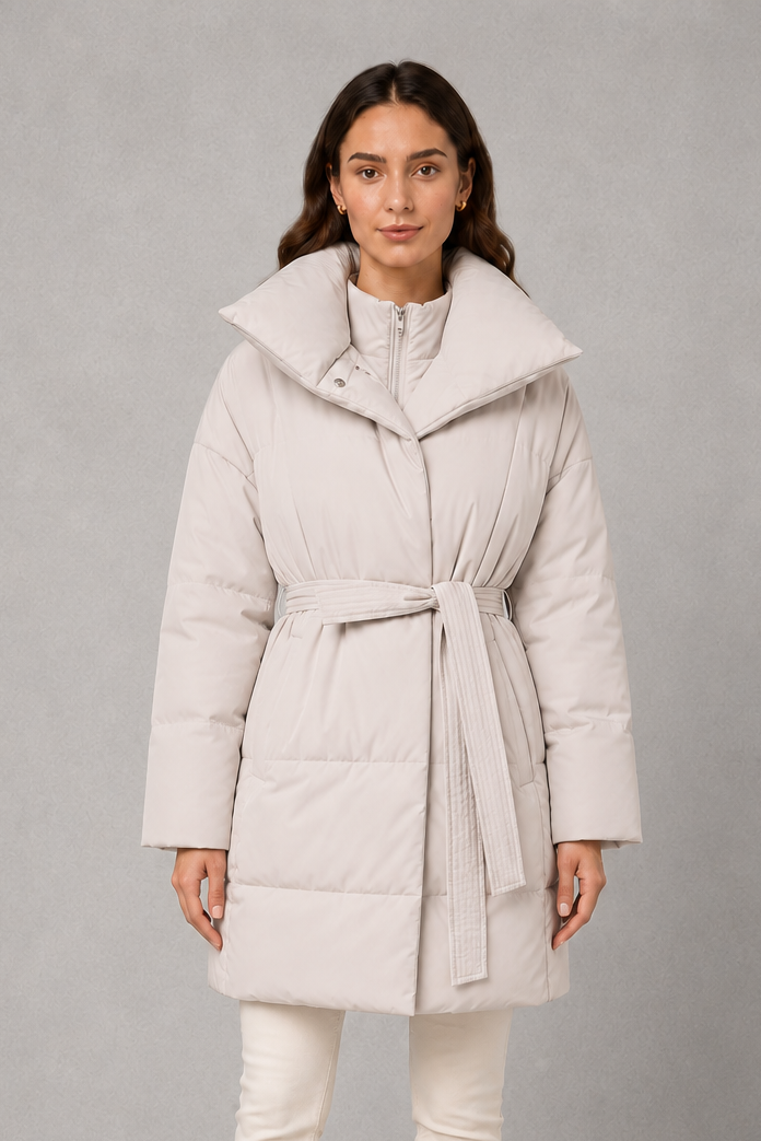 Alice | Stylish Belted Quilted Puffer Jacket Women