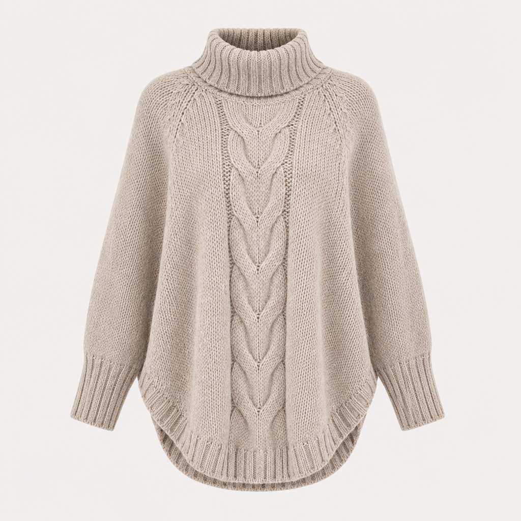 Amelia | Cosy Oversized High Neck Womens Knit Jumper