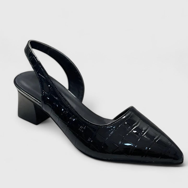 Amelia | Cosy Pointed Toe Mary Jane Shoes with Block Heel