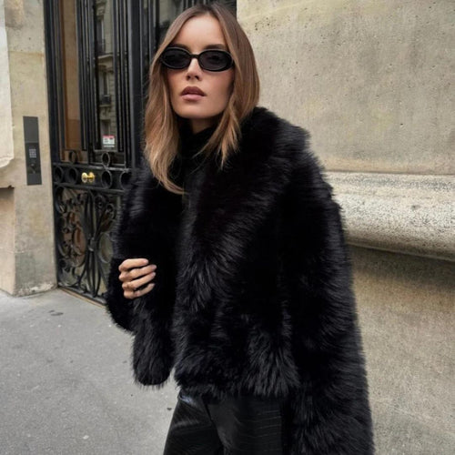 Amelie | Effortless Oversized Shaggy Faux Fur Coat
