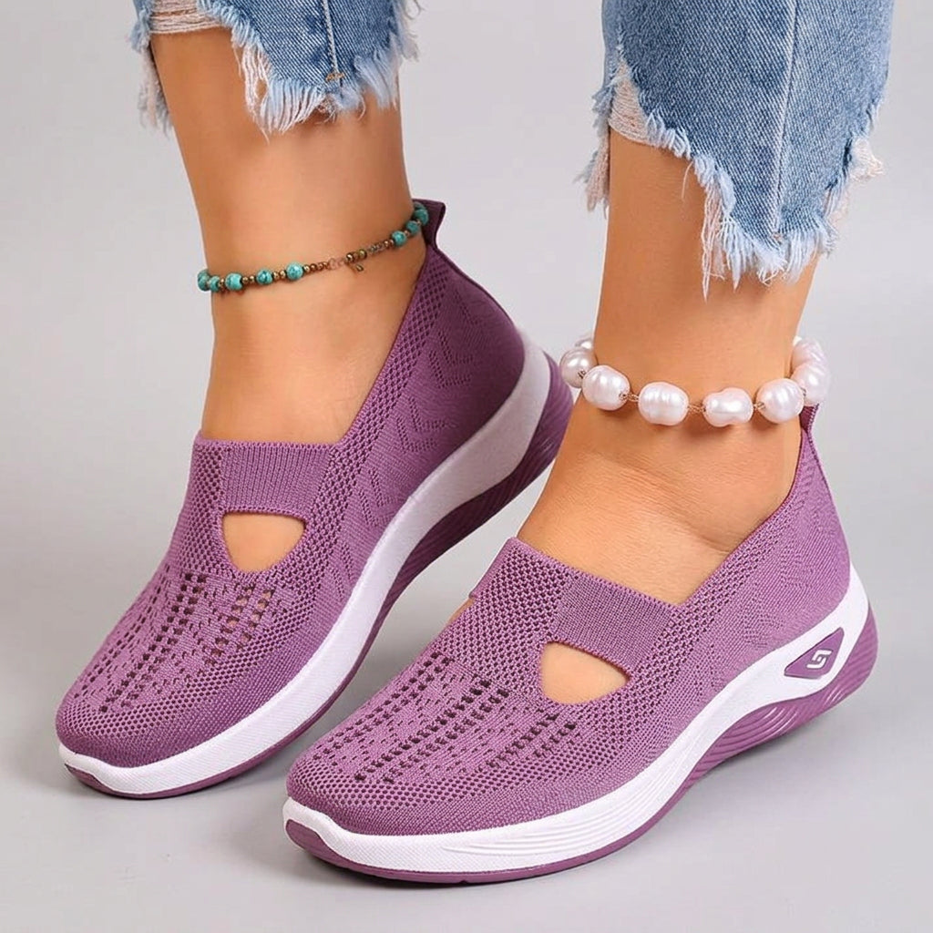Arabella | Sophisticated Knit Cutout Orthopedic Shoes