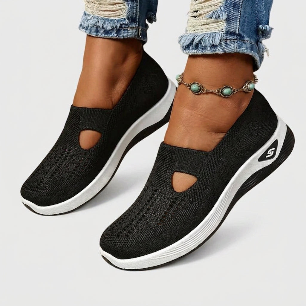 Arabella | Sophisticated Knit Cutout Orthopedic Shoes