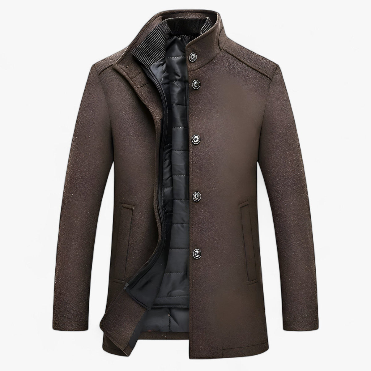 Archie | Cosy Padded Wool-Look Mens Winter Coat