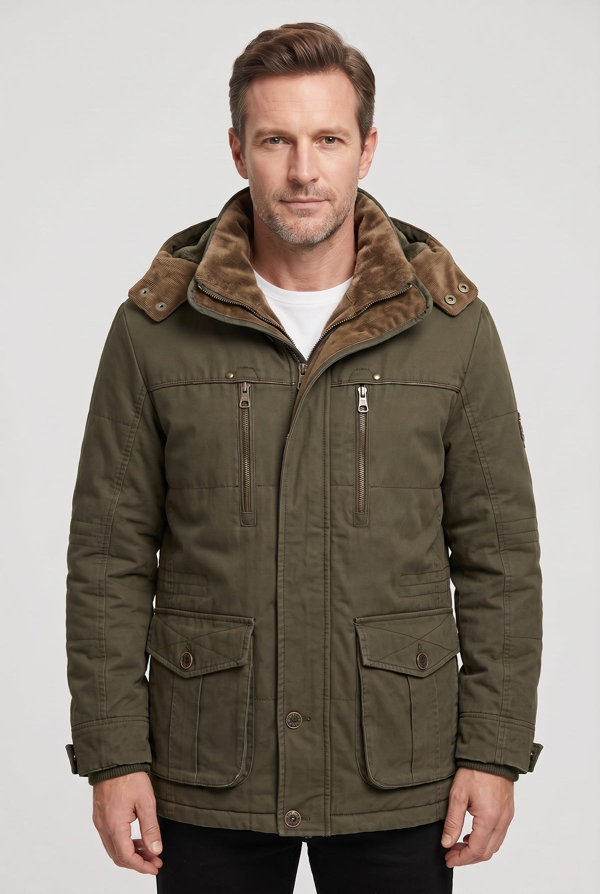 Archie | Timeless Hooded Padded Mens Parka Jacket